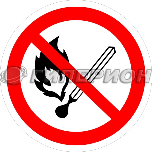Р02 Запрещается пользоваться открытым огнем и курить