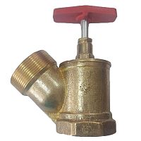 Клапан пожарного крана ПК-50 муфта-цапка латунь (125 градусов)