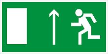 Е12 Направление к эвакуационному выходу прямо (левосторонний)