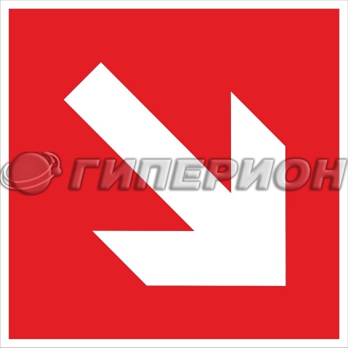F01-02  Знак Направляющая стрелка под углом 45 (красная)
